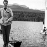  1948 Ray Harris at the Waterfront at Bowfort Lake