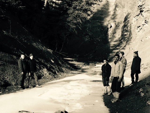 Winter Camp 1963 - Hiking up the canyon above Moses' Cabin