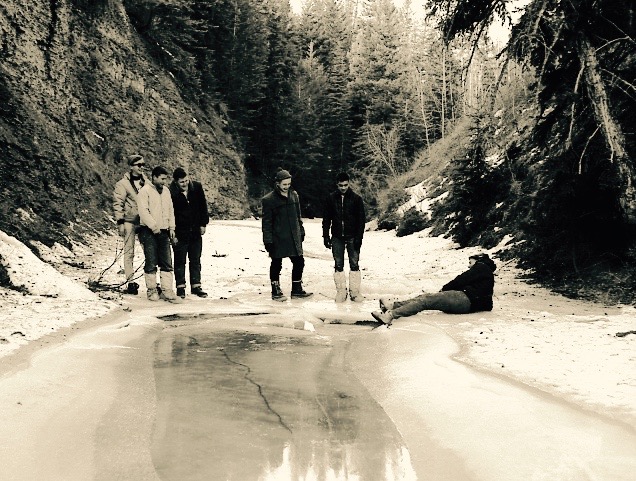 Winter Camp 1963 - Hiking up the canyon above Moses' Cabin