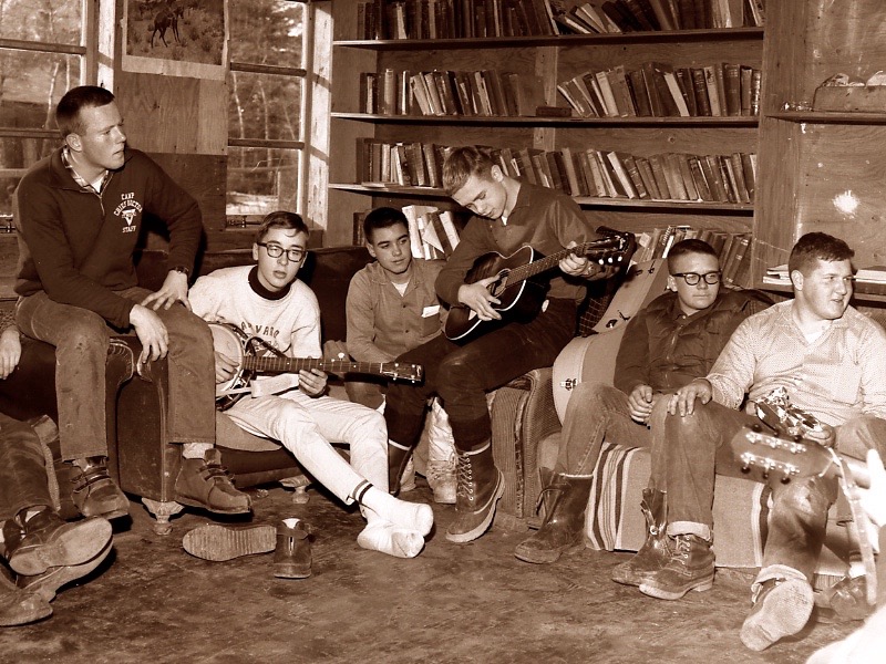 Winter Camp (LtoR) Greg Howard, Gary Luthy, Kurt Aiden, Peter Clary, ?, Bob Kelly